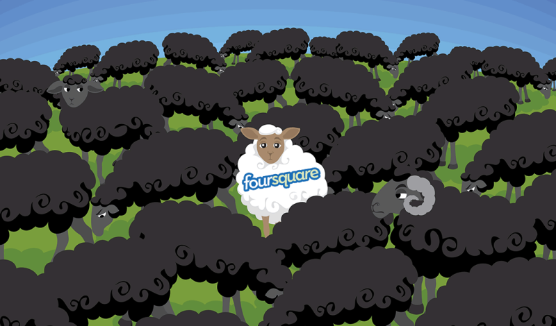 Foursquare looks like the others, but doesn’t belong